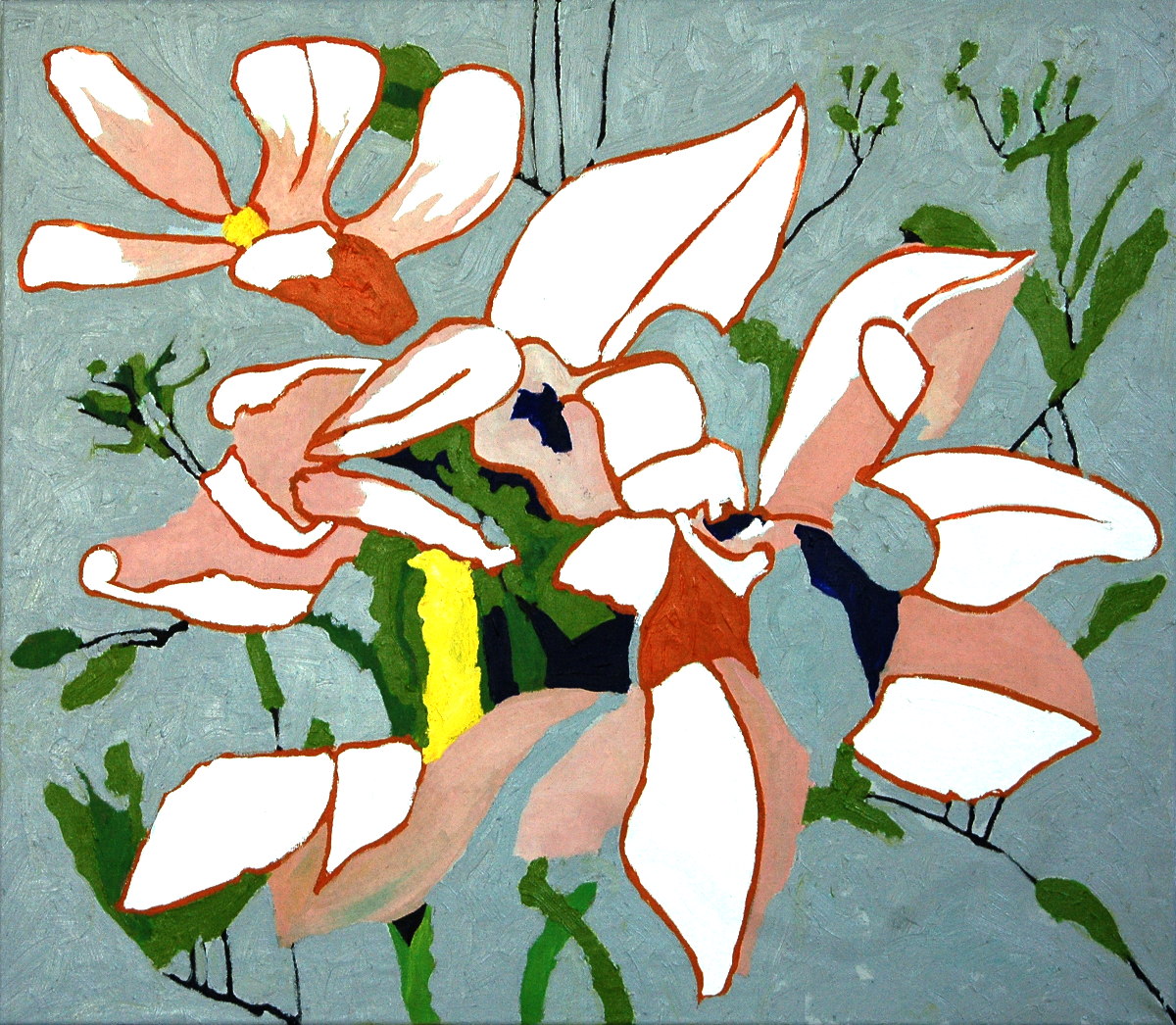 10. Magnolia (after Matisse), 72 x 82cm, 2017